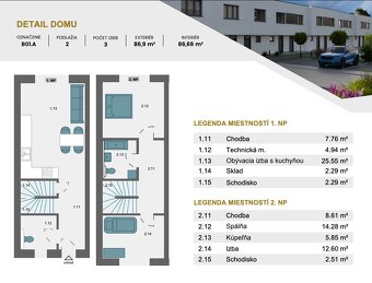 3i. byt 86,69m2 v RD s parkovaním a tepelným čerpadlom - 3