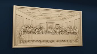 3D Model - Posledná Večera / The Last Supper - Formát STL - 3
