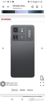 Xiaomi Poco C65.  6gb/128gb+micro SDHC.  Čierna farba. - 3