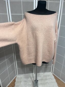 Dámsky ružový pulover - 3