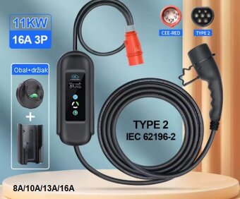 Prenosný Wallbox 11KW 16A EV Charger - 3