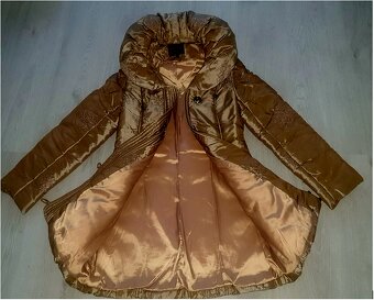 Zimná bunda zlatá v.L - 3