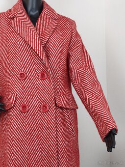 Dámsky kabát červený - 3