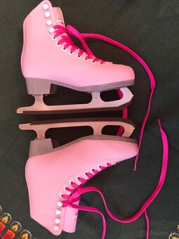 dievčenské korčule ružové - 3