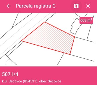 Pozemok v obci Albínov, Sečovce - 3