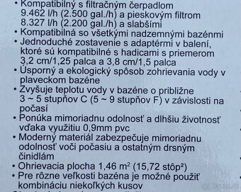 Solárny panel bazéna Bestway - 3