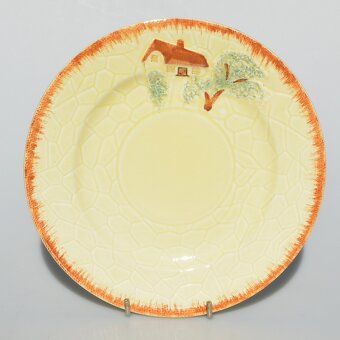 Starožitný keramický trojset z Anglicka - Domček - 3