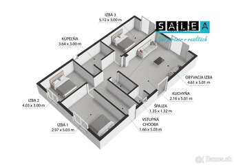 Posledný Rodinný dom Novostavba 4+1 ZĽAVA 2000€ rozloha 561m - 3