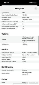 Lenovo IdeaPad Slim 3 15IAN8 Abyss Blue (v záruke) - 3