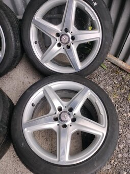 4ks alu disky MB AMG 5x112 R18 pneu dvojrozmer - 3