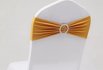 elastické mašle zelené s brošňou - 3