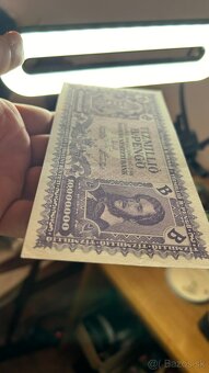 Bankovky Maďarsko 1000 Korona 1920 a 10 Mil B Pengo UNC - 3