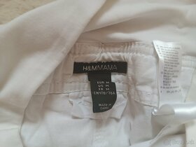 Predam biele tehotenske nohavice H&M (velkost M/L 176cm) - 3