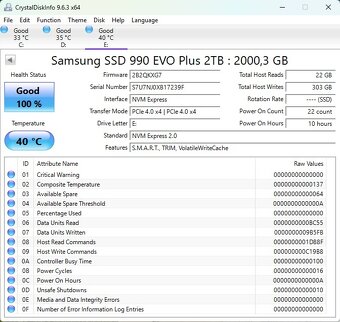Samsung 990 EVO PLUS 2TB, M.2 2280, NVMe - 3
