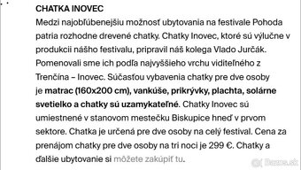 Pohoda 2025 chatka Inovec - 3
