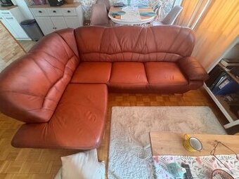 Kožená mohutná sedačka - 3