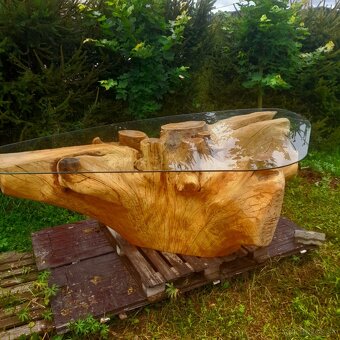 Stôl z koreňa stromu/smrek - 3