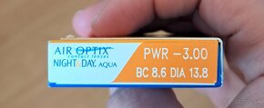 Kontaktné šošovky Air optix -3 dioptrie - 3