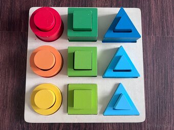 Drevené vkladačky, puzzle pre malé deti - 3