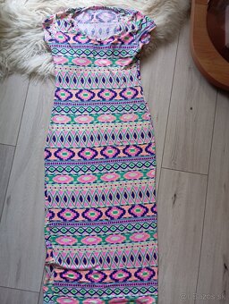 Dlhé dámske farebné šaty - 3
