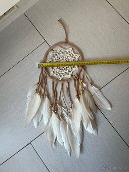 Lapac snov biely-bezovy 55cm - 3