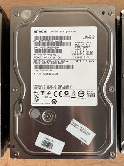 Predám rôzne 3,5" SATA HDD s kapacitou 500GB - 3