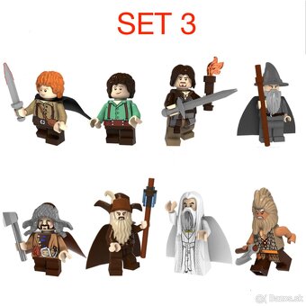 Figúrky pán prsteňov 2 (8ks) typ lego, nové - 3