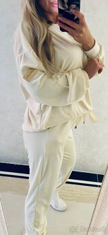 Damska velurova talianska suprava creme - 3