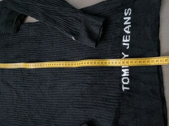 Tommy Jeans čierny rebrovaný sveter XS - 3