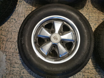 Porsche 911 / 912 - orig. 14" Fuchs alu s nejazdenými pneu - 3