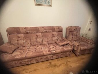 Predám rozťahovací gauč s 2 kreslami - 3