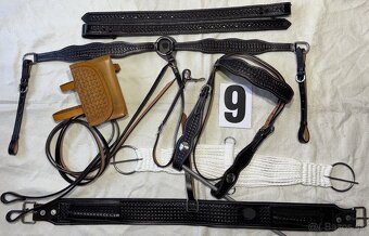 Westernový sedlový komplet 9) černý - 3