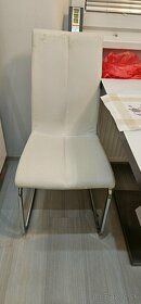 Stoličky biele kovove - 3