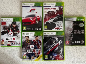 Xbox 360 hry + bezdrôtový ovládač - 3