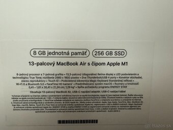 Apple MacBook Air M1 2020, 13" 256GB - 3