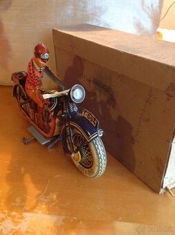 Starý veľký plechový motocykel od Tippco - 3