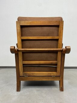 Polohovacie art deco kreslo - 3