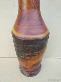 Dekorace - starší dřevěná váza - nabídka - 3
