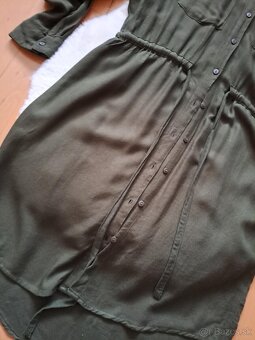 khaki košelove šaty - 3
