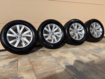 ALU DISKY ORIGINAL VW ARAGÓN 5x112 R16 + PNEU 215/60 R16 - 3