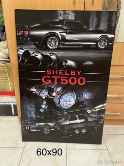 Predám 3x obrazy Shelby GT 500 bez poškodenia. Cena za 3ks - 3