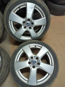 ❄️zimnná 4ks alu disky orig. MB 5x112 R17 pneu 205/45 R17 - 3