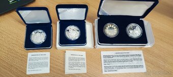 San Maríno Proof strieborné mince líry a eurá - 3