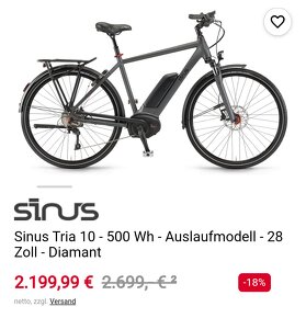 Pansky elektro trekovy bicykel SINUS Bosch performance - 3