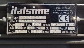 Predám elektromotor s prevodovkou KW-0,37... ot-45... ø - 3