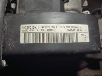 Motor 1,4 16v BXW - 3