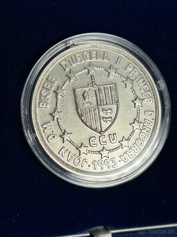 Investičné Zlato striebro zberateľská minca bimetal Andorra - 3