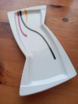 Starší porcelánový atyp podnos po mamine 23x11,5x9 cm - 3