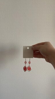 visiace náušnice s korálkami - 3