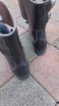 Kožené vojenské kanady č. 38   /24cm/ - 3